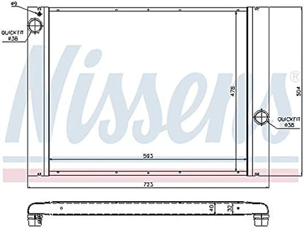 Nissens 60764 Radiator, engine cooling