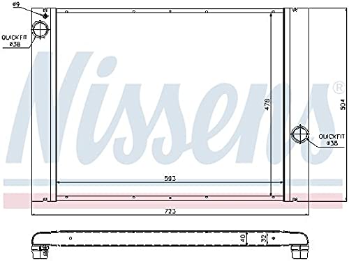 Nissens 60764 Radiator, engine cooling