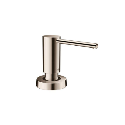 Dispensador de jabón para lavabo de baño y cocina hansgrohe, Talis 4 pulgadas, dispensador de jabón moderno en níquel pulido, 40448831