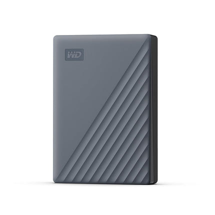 WD 4TB My Passport Works with USB-C, portable external hard drive, USB 3.2 Gen 1, software for device management, backup, password protection, Works with PC, Mac, Chromebook, Gaming Consoles, Grey