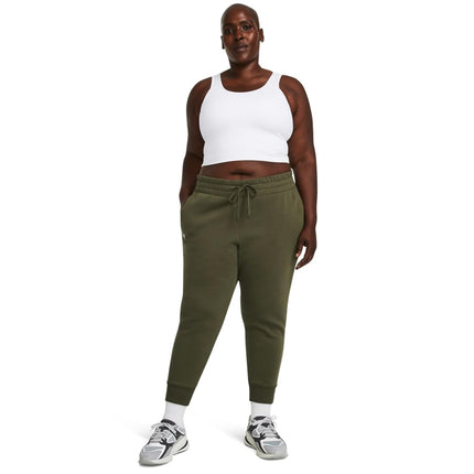Under Armour Women's Rival Fleece Joggers, 4XL Tall, (390) Marine Od Green / / White