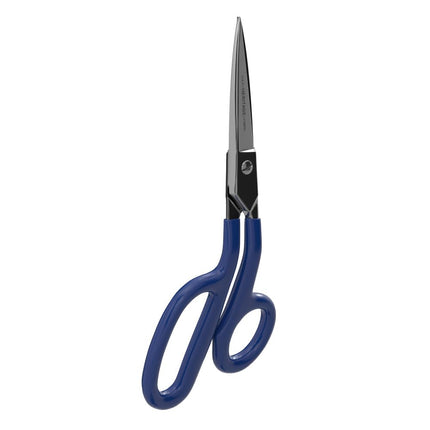 Klein Tools G718LRC Heavy-Duty Carpet Shear, Made in USA, 9-Inch Nickel-Plated Scissors with Offset Curved Handles, Carpet Installation, Fabric, Upholstery, Professional or DIY Usage