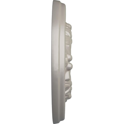 Ekena Millwork CM07ODPWS 7 OD x 1 1/8" P Odessa (fits Canopies up to 2 1/2") Hand-Painted Ceiling Medallion, Pearl White