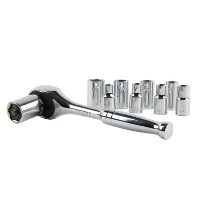 KLEIN TOOLS 65500 1/4" Drive Socket Wrench Set, 13Piece