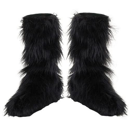 Disguise Kids Black Furry Boot Covers Standard