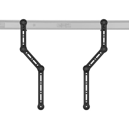 Monoprice Soundbar TV Mounting Brackets, Adjustable Arms for max 90‑in TV with L‑Shaped Brackets, Fits Most Soundbars Up to 33lbs., Easy Installation
