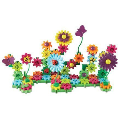 Learning Resources Gears! Gears! Gears! Build & Bloom Flower Garden, Gears & Construction Toy, STEM Toys, Gears for Kids