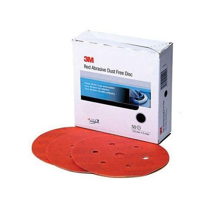 3M 01136 Hookit Red 6" P800 Grit Dust-Free Abrasiv