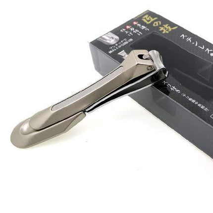 Japanese Stainless Steel Curved Blade Nail Clipper - Made in Japan | Green Bell (G-1205)