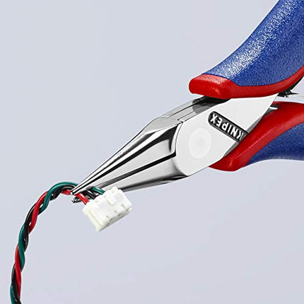 Knipex 3522115 4.5-Inch Electronics Pliers with Half Round Tips