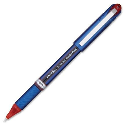 Pentel BLN25-B - Bolígrafo Energel Plus con punta de aguja 0.5 Rojo BLN25-B - (Paquete de 12)