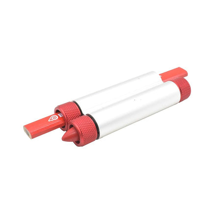 BIG HORN 19857 Aluminum Body Dual Marker Holder for Carpenter’s Pencil/Lumber Crayon