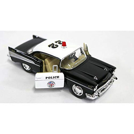 Kinsmart 1957 Bel Air Die Cast Police Car Toy with Pull Back Action