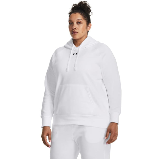 Under Armour Women's Rival Fleece Hoodie, (100) Wh