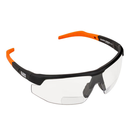 KLEIN TOOLS 03615 Bifocal Safety Glasses with +2.00 Diopters for Magnification, ANSI Z87.1+ and CSA Z94.3 Certified, Anti-Fog and UV Protection, Low-Profile, Non-Slip Nosepiece, High Optical Clarity