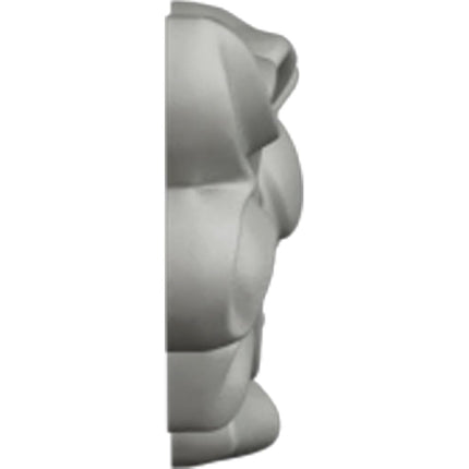 Ekena ONL17X03X01VE 17 1/8" W x 3" H x 7/8" P Versailles Large Ribbon with Bow Center Onlay, Primed