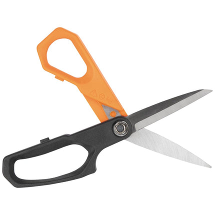 Klein Tools B2109 Heavy Duty Scissors, Multipurpose Utility Shears for Cutting Fabric, Cardboard, Plastic, Metal and More, Stainless Steel, 9-Inch
