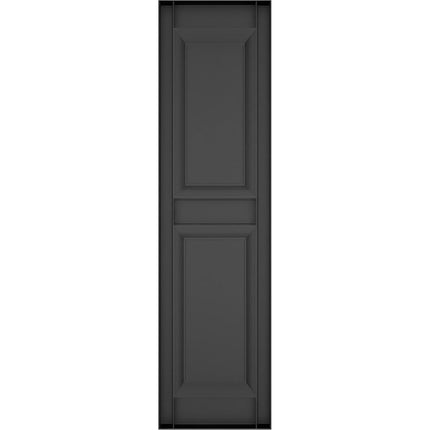 Mid-America 00021243010 Standard Size Williamsburg Double Panel Vinyl Shutters, w/Installation Shutter-Lok's & Matching Screws (Per Pair), 010, 12"W x 43"H, Musket Brown