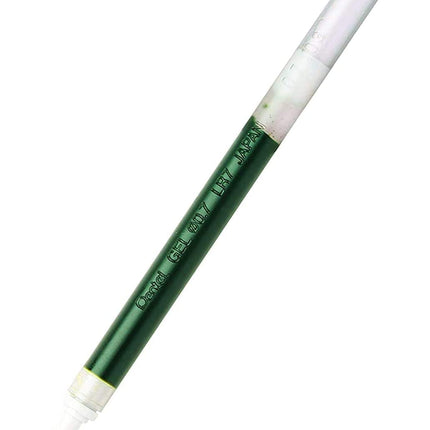 Pentel Energel 0.7 mm Liquid Gel Ink Pens - Pack of 5 Green Deluxe RTX Pens with 3 Refills