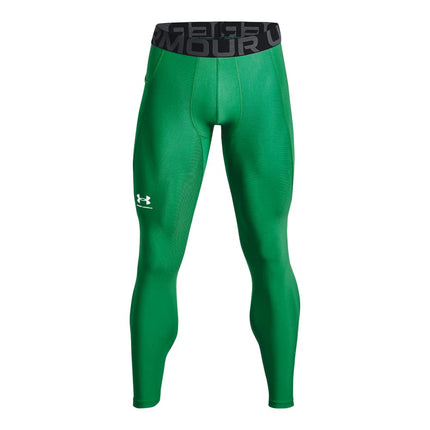 Under Armour Mens UA HG Armour Leggings Long Sports Leggings Breathable Tight Running Pants, (305) Team Kelly Green/White, S/Tall