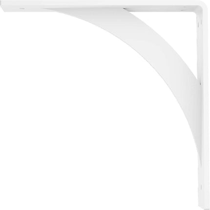 Ekena Millwork BKTM02X12X12LEPWH 2 inch W x 12 inch D x 12 inch H Legacy Steel Bracket, White Primer