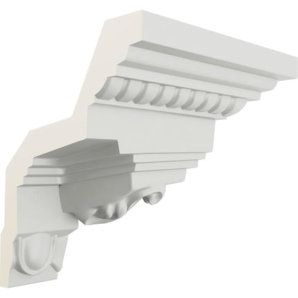 Ekena MOC03X03AT 3 5/8" P x 3 7/8" H Outside Corner for Moulding MLD03X03X05AT, Primed
