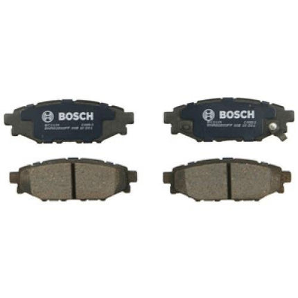 BOSCH BC1114 QuietCast Premium Ceramic Disc Brake Pad Set - Compatible with Select Subaru BRZ, Crosstrek, XV Crosstrek, Forester, Impreza, Legacy, Outback, WRX; REAR