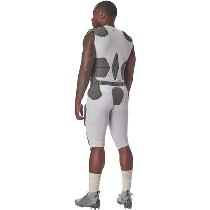 CHAMPRO Man-Up - Ceinture 7-pads, blanc, adulte 3X-Large (FPGU7AW3X)