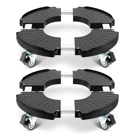 W B D WEIBIDA 2 Pack Plant Caddies with Wheels Hea