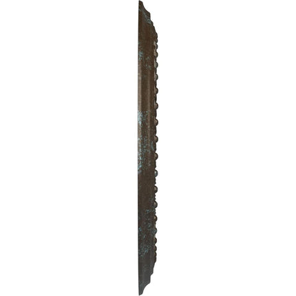 18 5/8"OD 4"ID x 1 1/8"P Classic Ceiling Medallion (Fits Canopies up to 12 3/4"), Hand-Painted Bronze Blue Patina