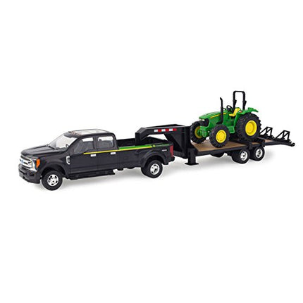 Camionnette Ford ERTL avec remorque à col de cygne et tracteur John Deere