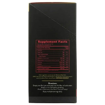 RELYTE Re-lyte Electrolyte Drink Mix Strawberry Lemonade 15 Servings Packets 3.44 oz.