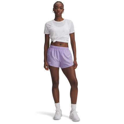 Under Armour Women's Fly by Shorts, (538) Transparent / Transparent / Reflective, L