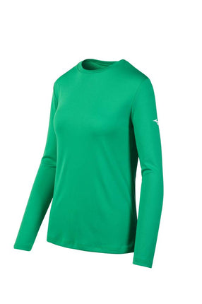 Mizuno Youth Long Sleeve Tee, Kelly Green, Youth L