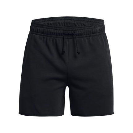 Under Armour Men's Project Rock Terry Shorts, (001) Black / / Downpour Gray, Small