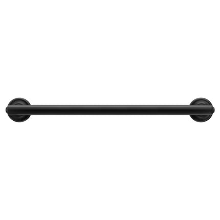 Moen Concealed Grab Bar AC Matte Black 24-Inch Bathroom Safety Grab Bar, R8724BL