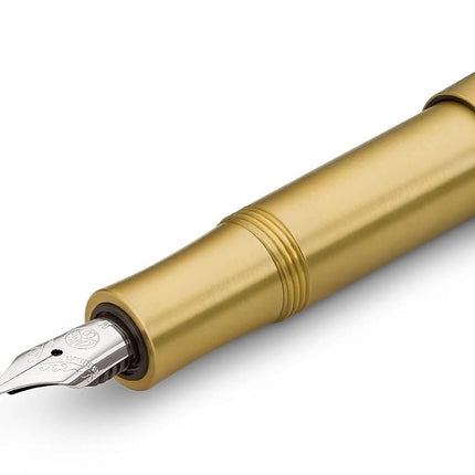 Kaweco BRASS SPORT Fountain Pen I Exclusive Brass Reservoir Pen for Ink Cartridges Including Retro Metal Box I Writing Instrument 13 cm I Nib: EF (Extra Fine)