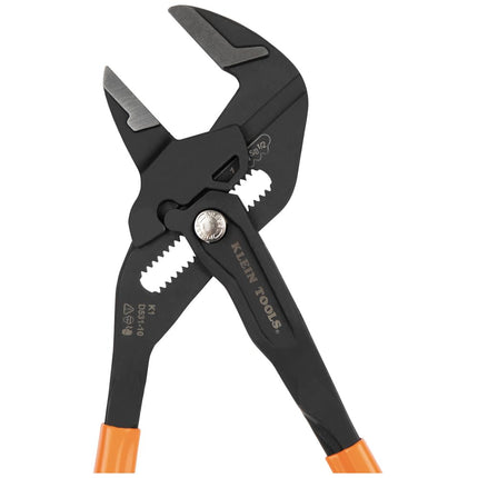 Klein Tools D53102KIT Adjustable Pliers Wrench Set, Compact High-Leverage Parallel Smooth Jaw Pliers, 7-Inch and 10-Inch, 2-Piece