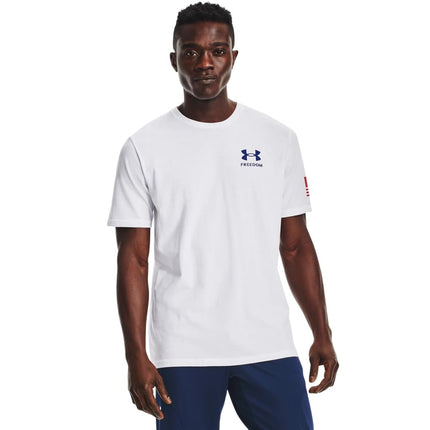 Under Armour Men's New Freedom Flag T-Shirt, White