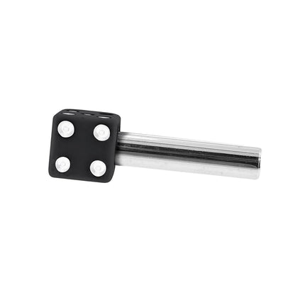 United Pacific 70042 High Impact Plastic Construction Dice Door Lock Knobs for Classic & Vintage Cars/Trucks, 10-32 Thread - Black/White (Pack of 2)