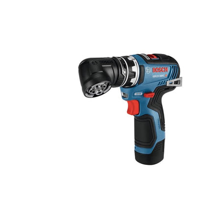 Bosch GSR12V-300FCB22 12V Max EC Brushless Flexiclick 5-in-1 Drill/Driver System with (2) 2.0 Ah Batteries