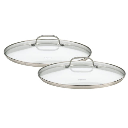 Juego de 2 Tapas de Vidrio Chef's Classic de Acero Inoxidable Cuisinart 71-2228CG
