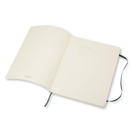 Moleskine Classic Notebook, Soft Cover, XL (7.5" x 9.5") Ruled/Lined, Forest Green, 192 Pages