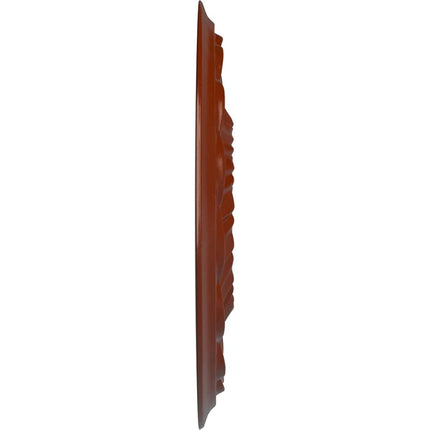 Ekena Millwork CM11BLFIF Jet Blackthorne Ceiling Medallion, FireBrick
