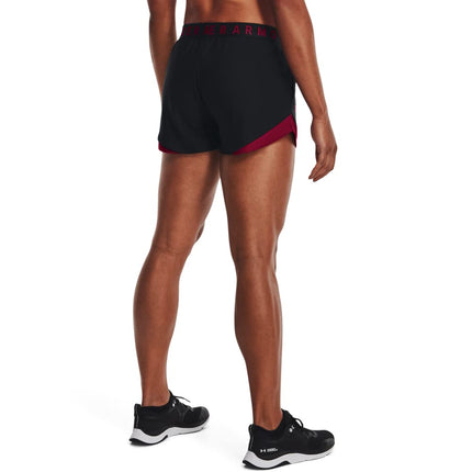 Under Armour Womens Play Up 3.0 Shorts, (049) Black/After Burn/After Burn, XX-Small, (049) Black/After Burn/After Burn, XXS