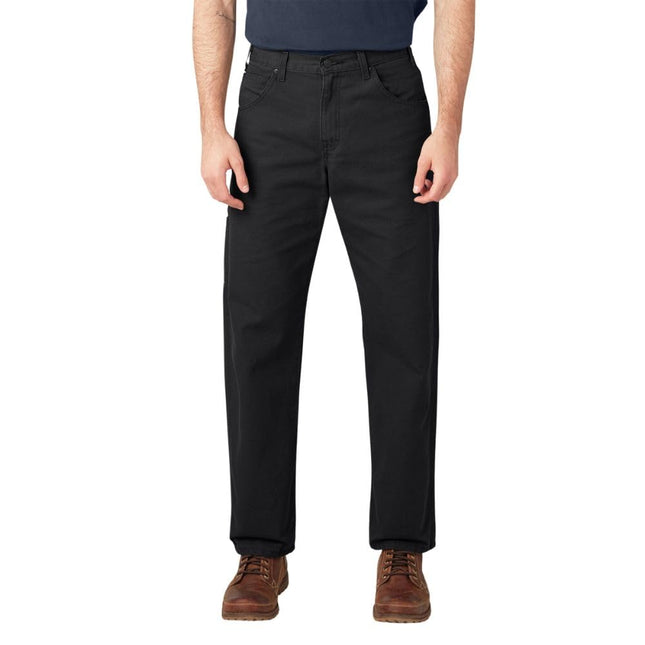 Dickies Men's Big-Tall Relaxed Fit Duck Jean, Blac