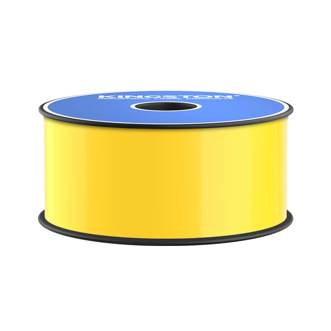 Kingston Premium Vinyl Label Tape, Yellow, 2" x 15