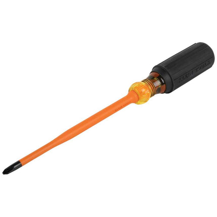 Klein Tools 6936INS Insulated Screwdriver, Made in USA, Screwdriver with 1000V Slim Profile Tip, #2 Phillips with 6-Inch Shank, Cushion-Grip Handle