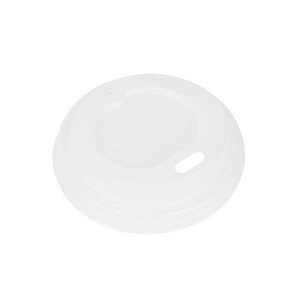 Restaurantware-SOLO TAPAS: Tapas compostables para vasos de café Basic Nature, 500 tapas desechables para vasos de bebidas calientes - Vasos vendidos por separado, se adapta a vasos de 4 onzas, tapas de vasos de plástico PLA blancas, certificado BPI