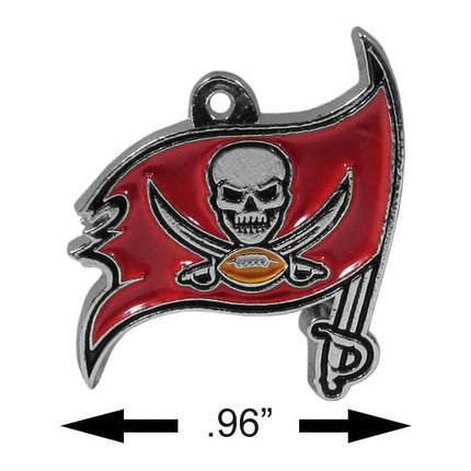 Siskiyou Sports NFL Tampa Bay Buccaneers Women's NFL Chrome Dangle Earrings, One Size, Team Color